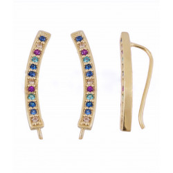PENDIENTES RAINBOW GOLD