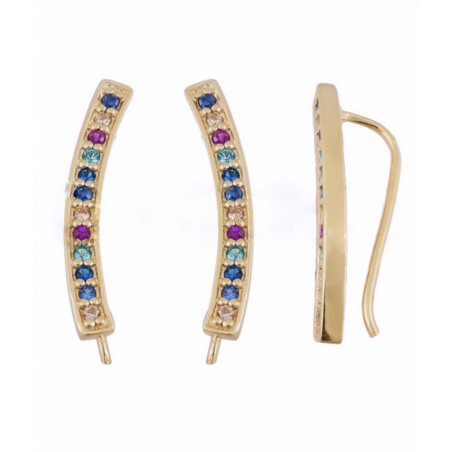 PENDIENTES RAINBOW GOLD