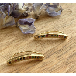 PENDIENTES RAINBOW GOLD
