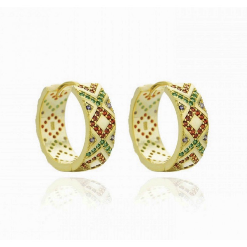 PENDIENTES ETHNIC COLORS GOLD