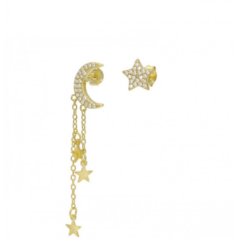 PENDIENTES LUA E ESTRELLA GOLD PENDIENTES LUA E ESTRELLA GOLD
