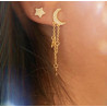 PENDIENTES LUA E ESTRELLA GOLD