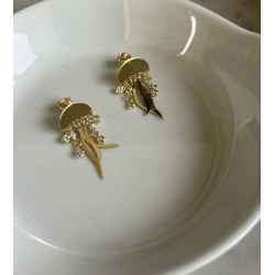 PENDIENTES MEDUSA GOLD