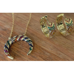 COLGANTE ETHNIC COLORS GOLD