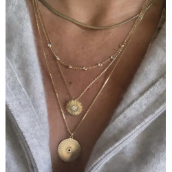 GARGANTILLA LINE & STONES GOLD
