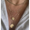 GARGANTILLA LINE & STONES GOLD