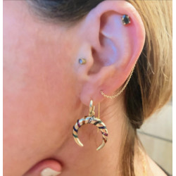 PENDIENTES ETHNIC MOON GOLD