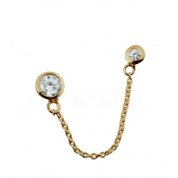 PENDIENTE DOUBLE CIRCLE GOLD