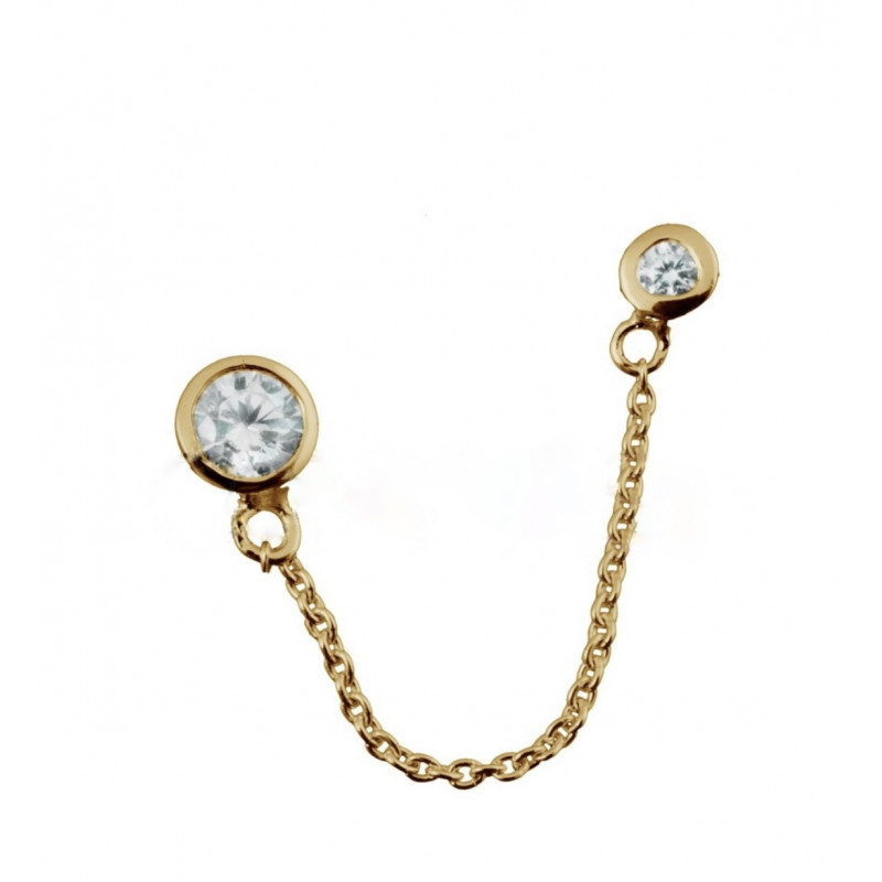 PENDIENTE DOUBLE CIRCLE GOLD PENDIENTE DOUBLE CIRCLE GOLD