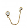 PENDIENTE DOUBLE CIRCLE GOLD
