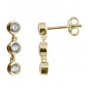 PENDIENTES TRIPLE CIRCLE GOLD