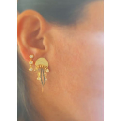 PENDIENTES TRIPLE CIRCLE GOLD