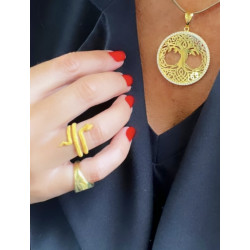 ANILLO SNAKE GOLD