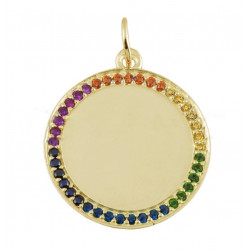 COLGANTE RAINBOW GOLD