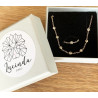 GARGANTILLA LINE & STONES GOLD