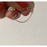 PENDIENTE DOUBLE CIRCLE GOLD