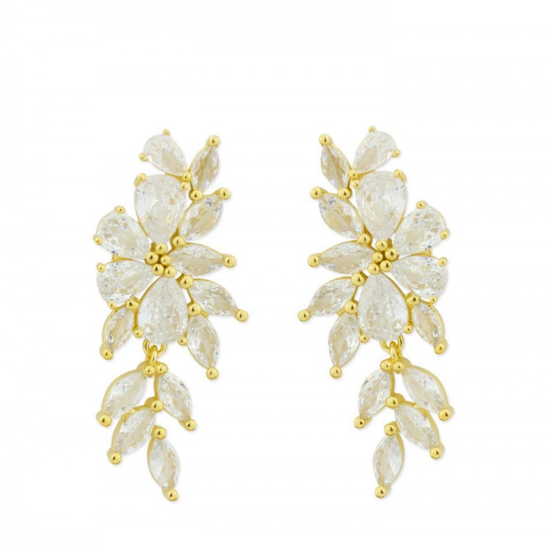 PENDIENTES FLORA GOLD PENDIENTES FLORA GOLD