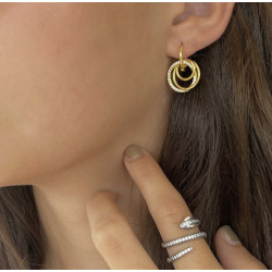 PENDIENTES RODAS WHITE GOLD
