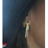 PENDIENTES PARDO MAXI GOLD
