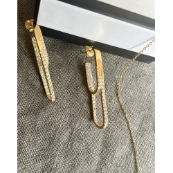 PENDIENTES PARDO MAXI GOLD
